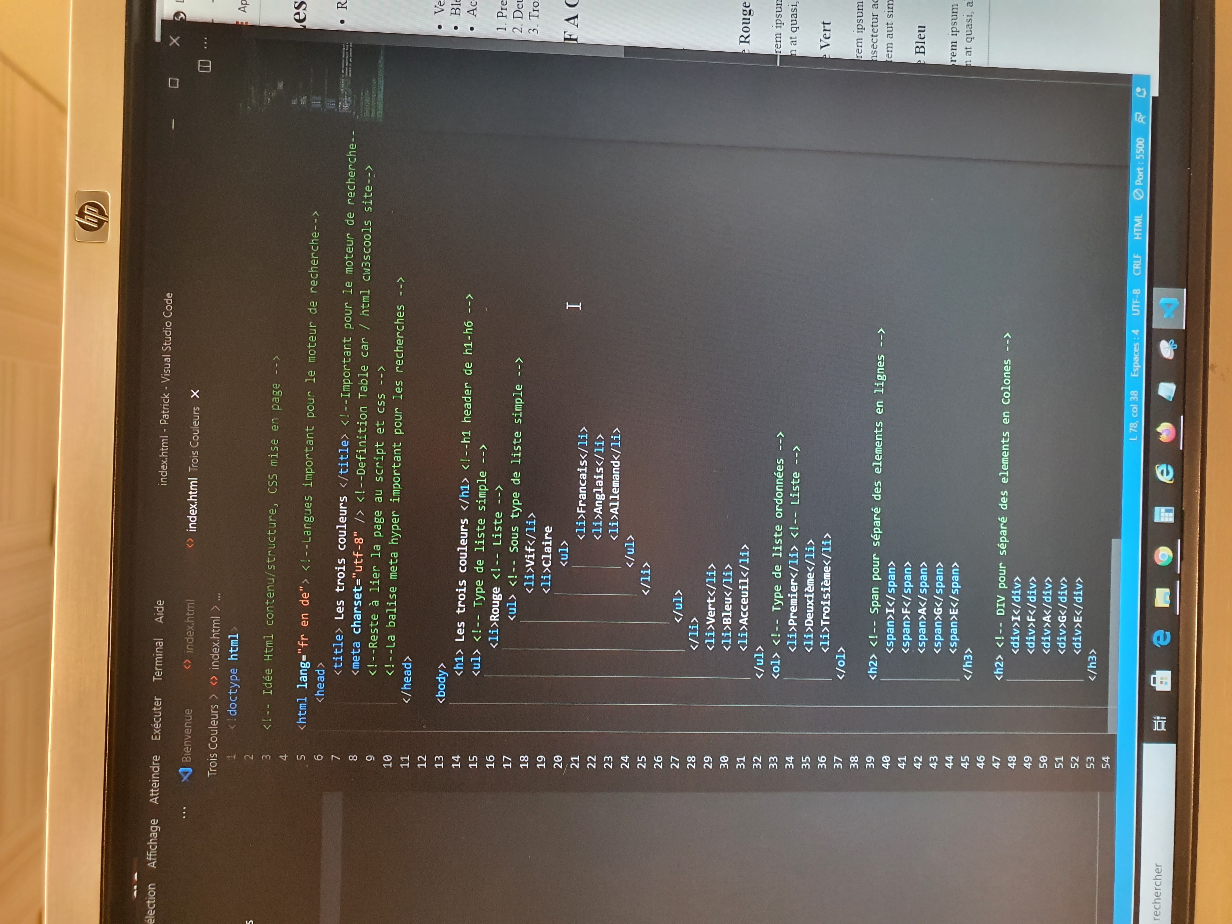 Cours Html/CSS/Java